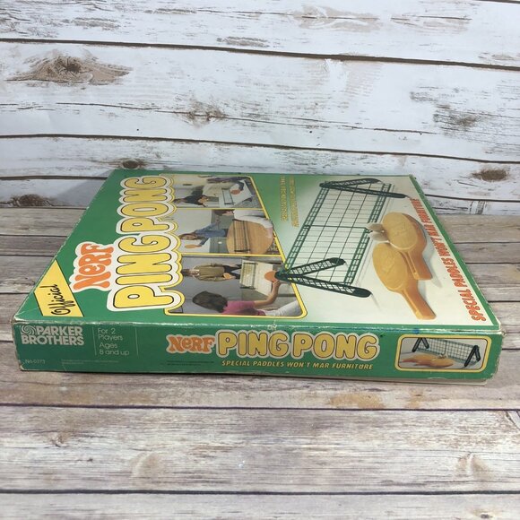 Vintage 1982 Parker Brothers NERF Ping Pong COMPLETE Game Table Tennis - Picture 3 of 14